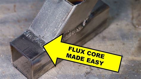 flux core welding techniques video